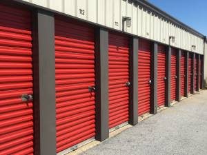 Red Colors Storage Building